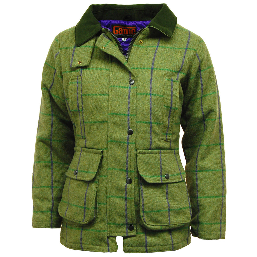 Ladies Game Ruby/Abby Waterproof Quilted Tweed Jacket