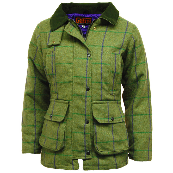 Ladies Game Ruby/Abby Waterproof Quilted Tweed Jacket