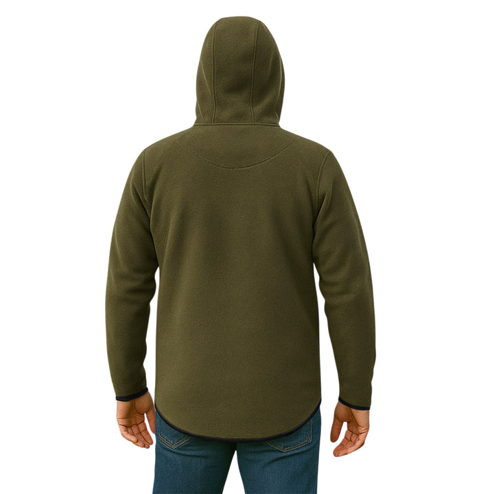 Alpine Fleece Hunting Smock Pullover 1/4 Zip Hoodie for Outdoor Adventure