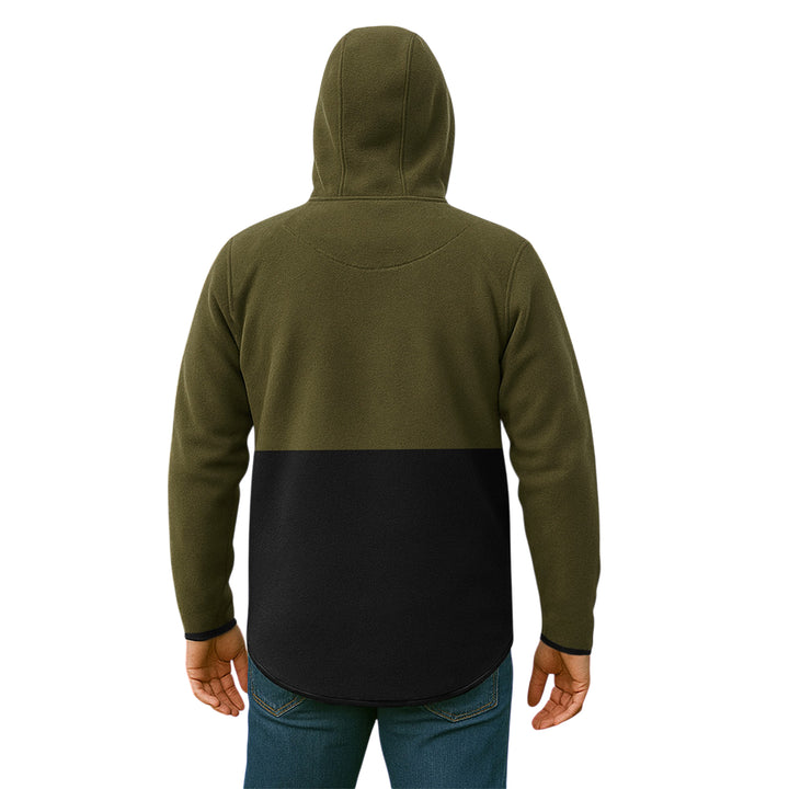 Alpine Fleece Hunting Smock Pullover 1/4 Zip Hoodie for Outdoor Adventure