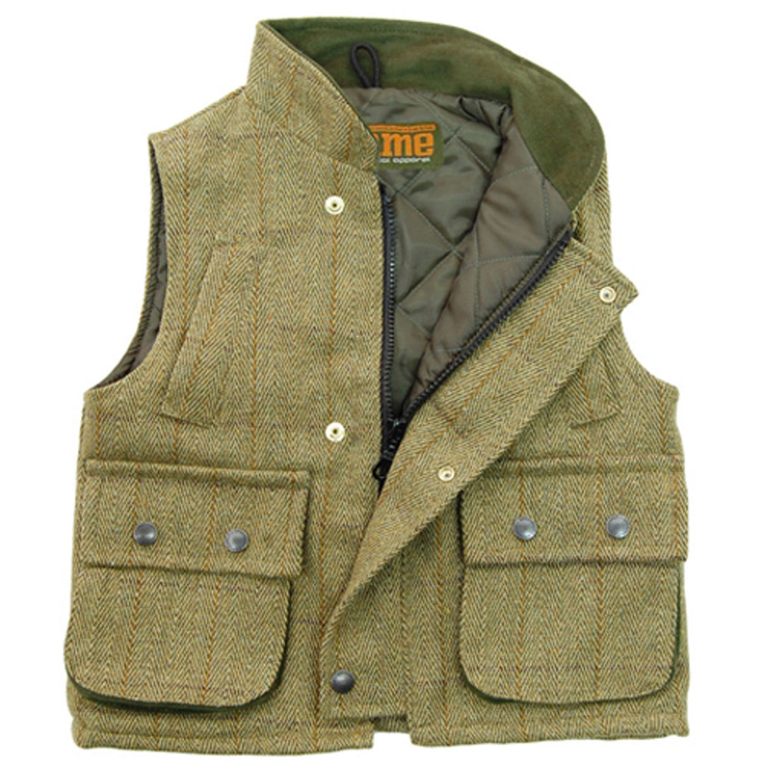 Game Kids Padded Tweed Gilet