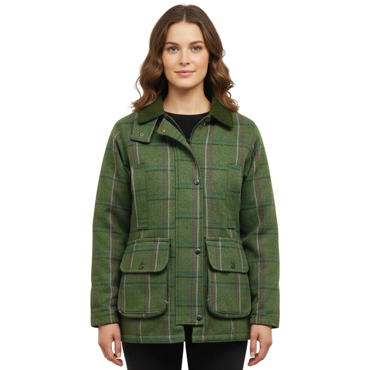 Ladies Game Ruby/Abby Waterproof Quilted Tweed Jacket