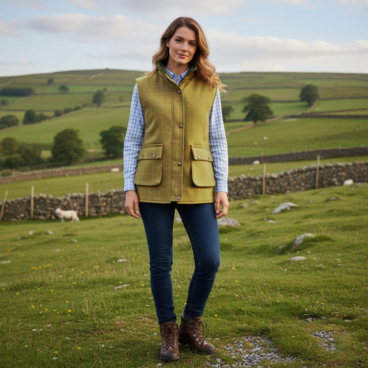 Ladies Game Derby Tweed Quilted Gilet