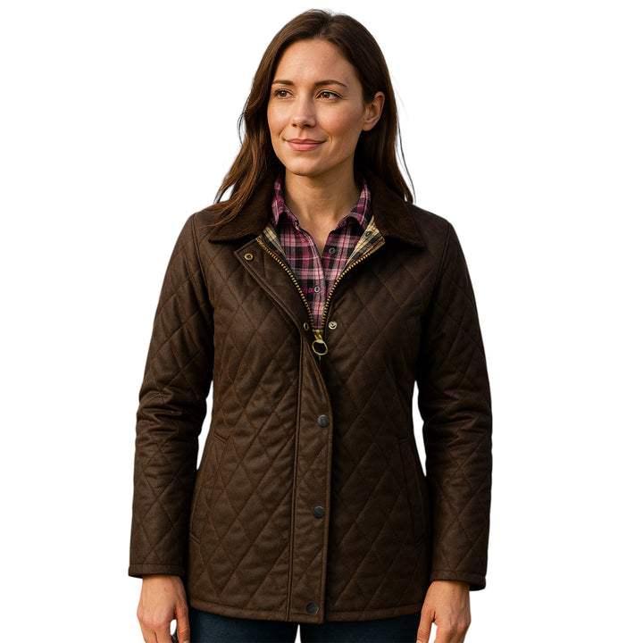 Ladies Game Zara Quilted Wax Jacket