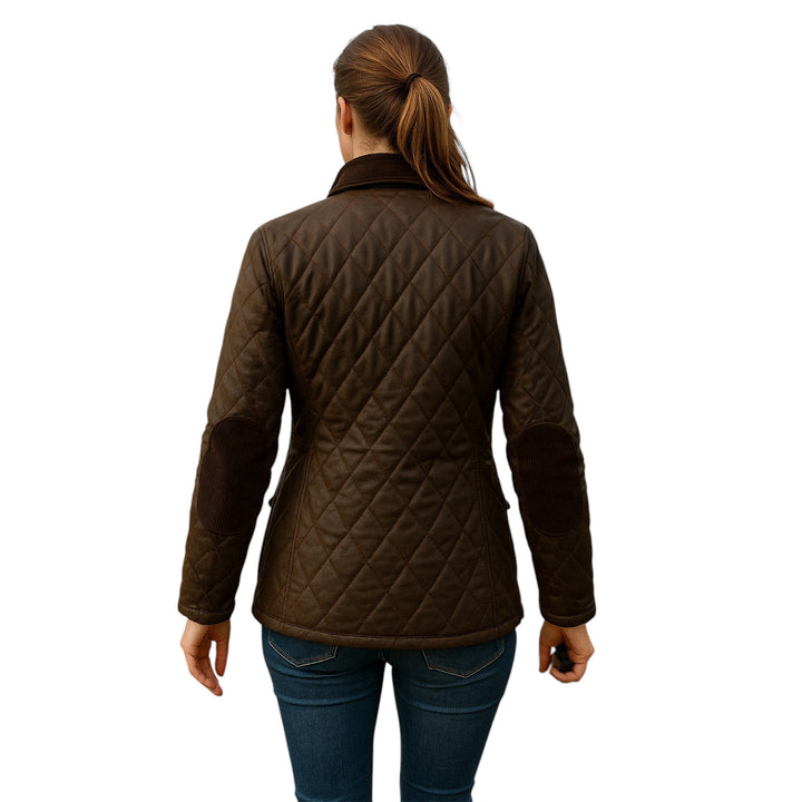 Ladies Game Zara Quilted Wax Jacket
