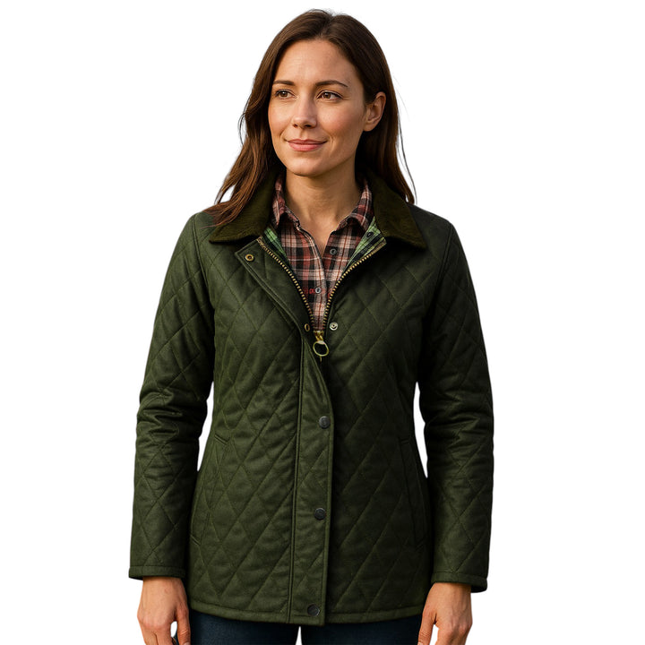 Ladies Game Zara Quilted Wax Jacket