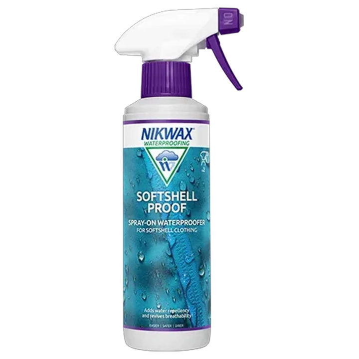 Nikwax SoftShell Proof Spray 300ml – Durable Waterproofer for Jackets & Pants