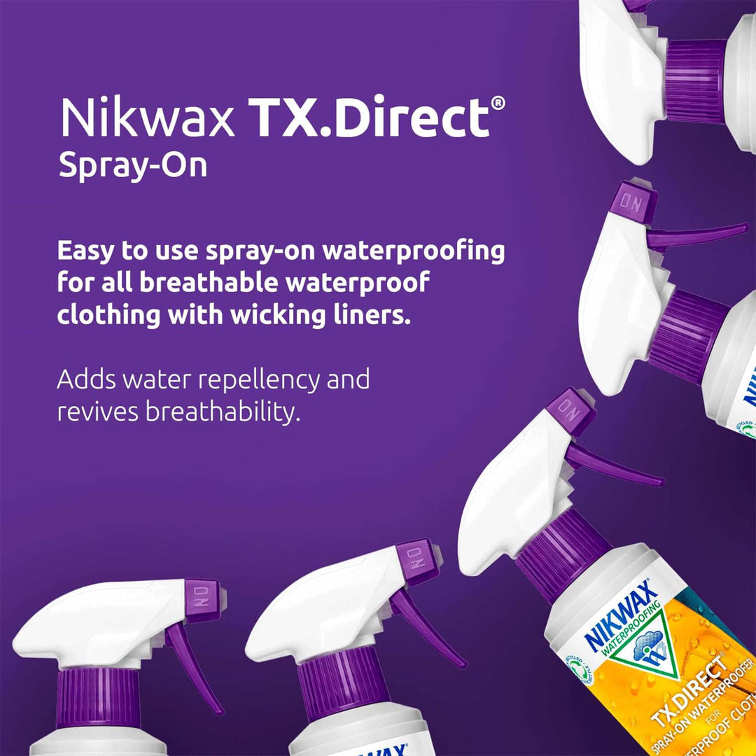 Nikwax TX.Direct® Spray-On 300ml – Waterproofing for Game Wet-Weather Clothing