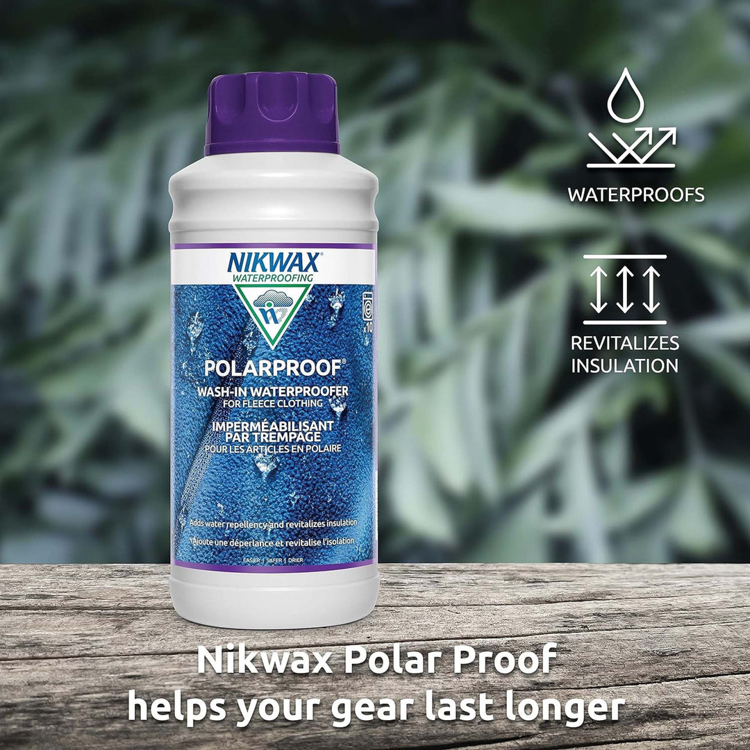 Nikwax Polar Proof 300ml – Wash-In Waterproofer for Fleece & Synthetic Gear
