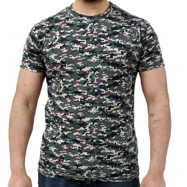 Long Sleeve Digital Camouflage T-Shirt, Desert Digital Camo 