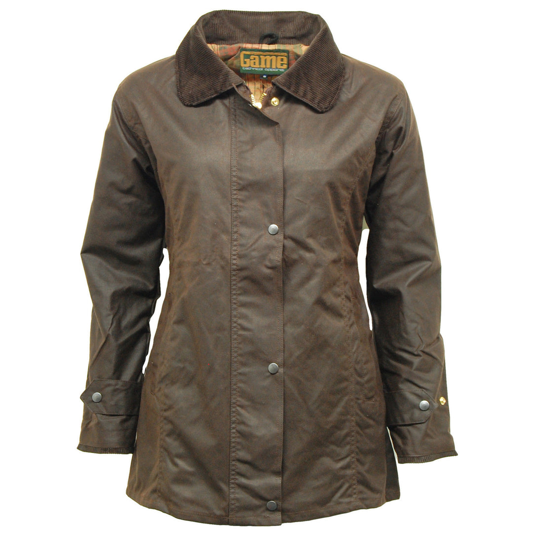 Ladies Game Fitted Antique Wax Jacket
