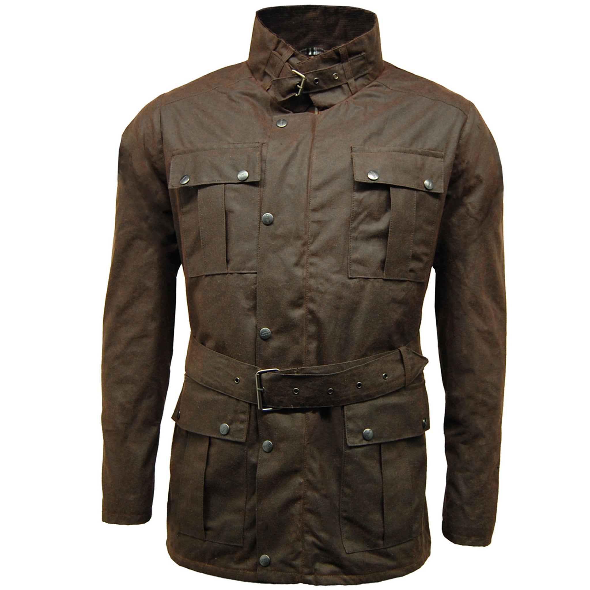 Belted wax jacket best sale