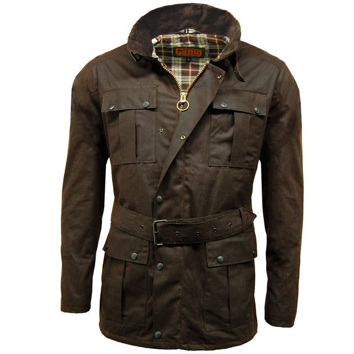 Game Continental Belted Wax Jacket