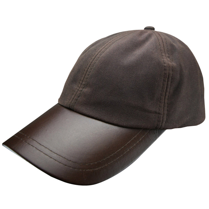 Leather Skip Wax Baseball Cap