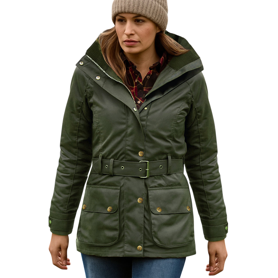 Ladies Game Cantrell Padded Antique Waxed Jacket