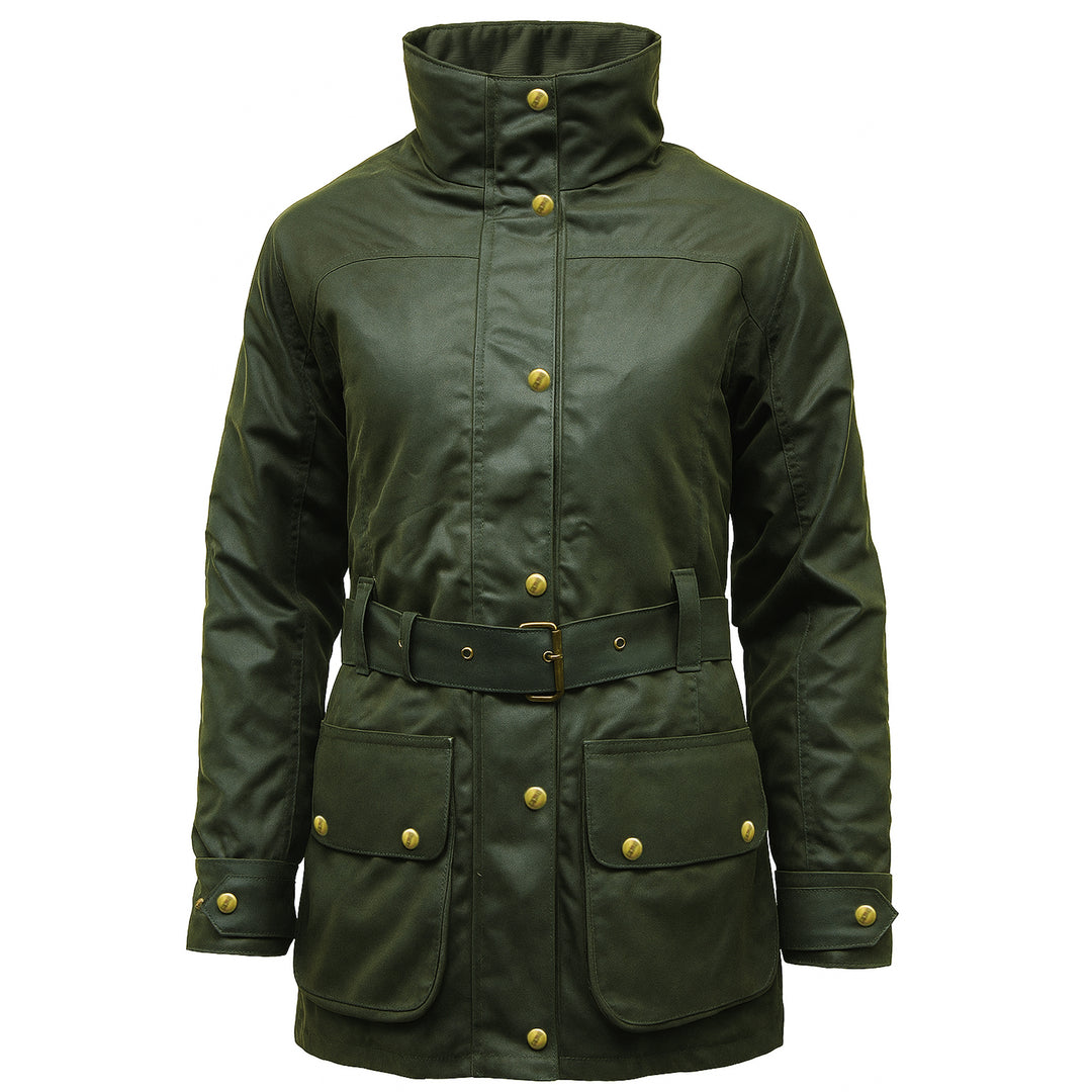 Ladies Game Cantrell Padded Antique Waxed Jacket