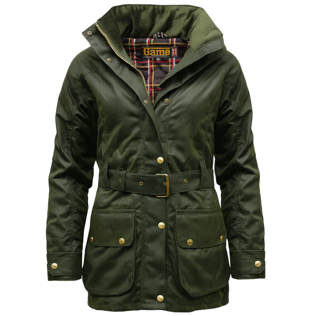 Ladies Game Cantrell Padded Antique Waxed Jacket