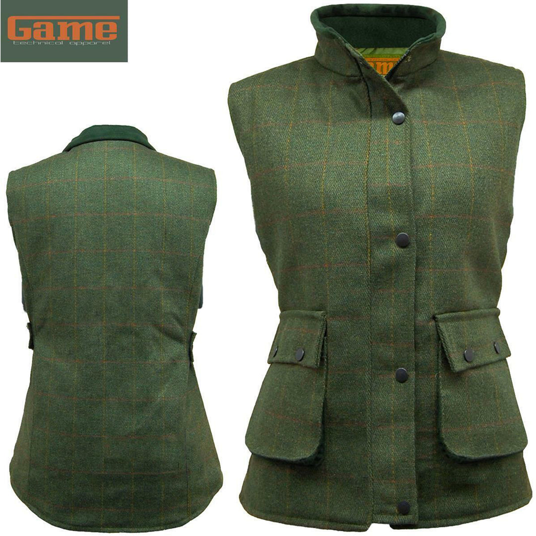 Ladies Game Tweed Gilet