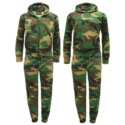Game Kids Camouflage Joggers - Woodland