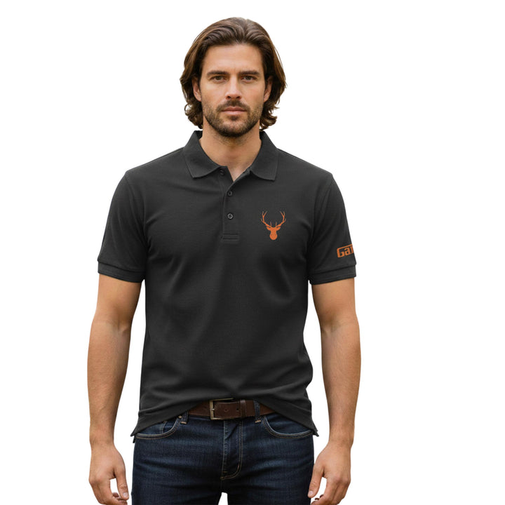 Game Mens Stag Logo Polo Shirt Top