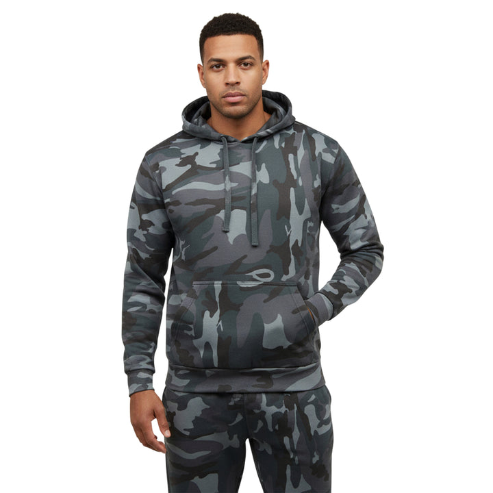 Game Mens Heavyweight 300gsm Fleece Camouflage Hoodie