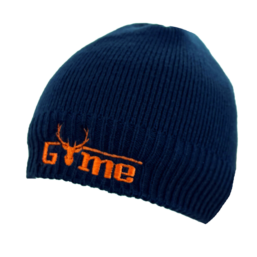 Mens Game Embroidered Logo Waterproof Beanie Hat