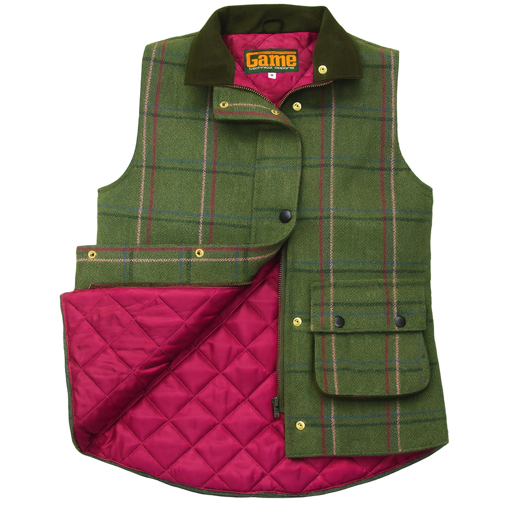 Ladies Tweed Gilet – Waterproof Quilted Bodywarmer | Game