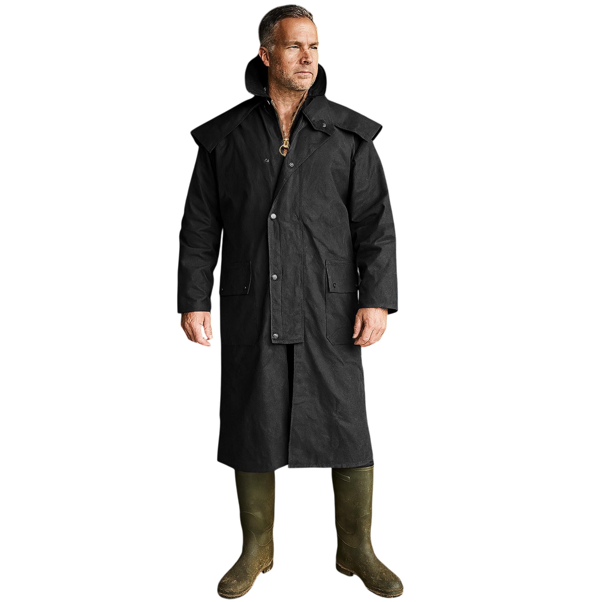 Get Game Stockman Wax Cape – Traditional Waterproof Wear