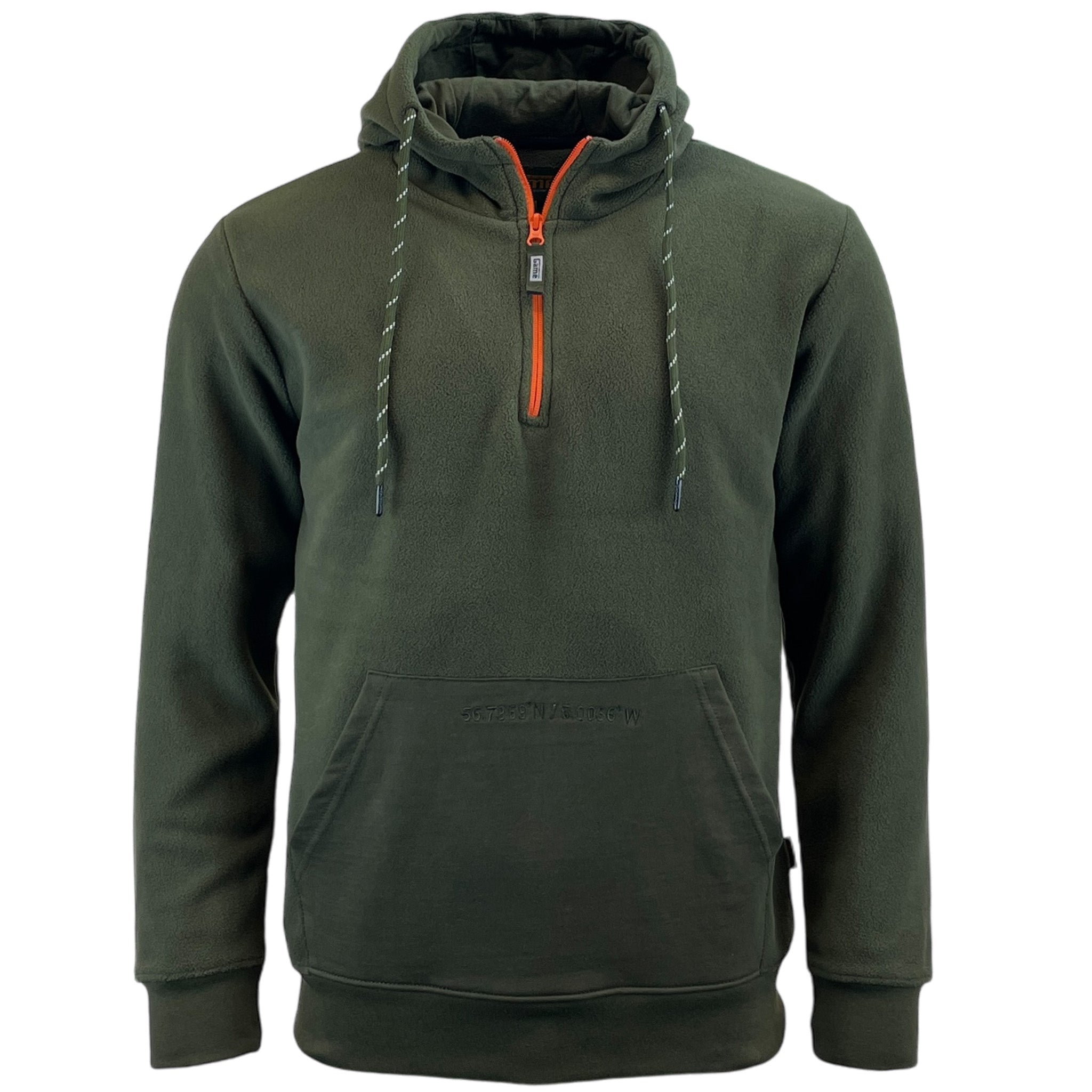 Game Trail Half Zip Neck Fleece Hoodie