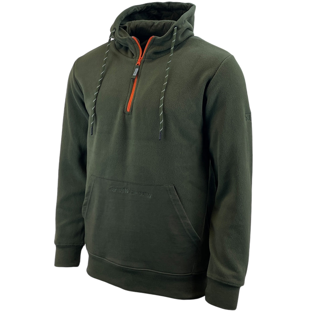 Game Trail Half Zip Neck Fleece Hoodie