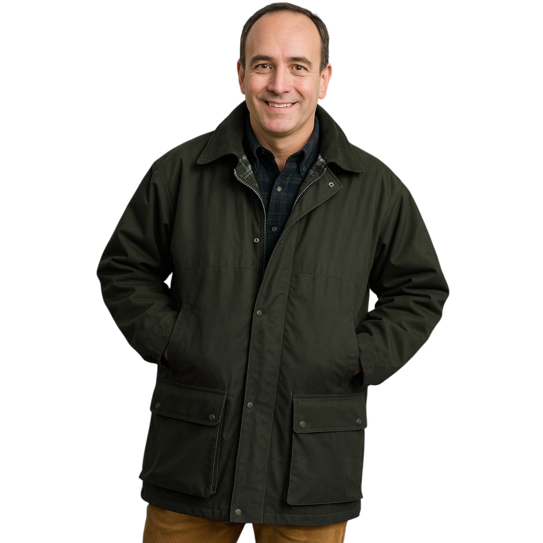 Get Men's Lightweight Wax Jacket – Water Resistant Stylish