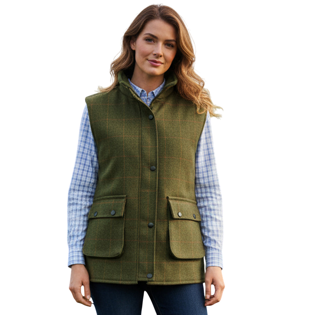 Ladies Game Derby Tweed Quilted Gilet