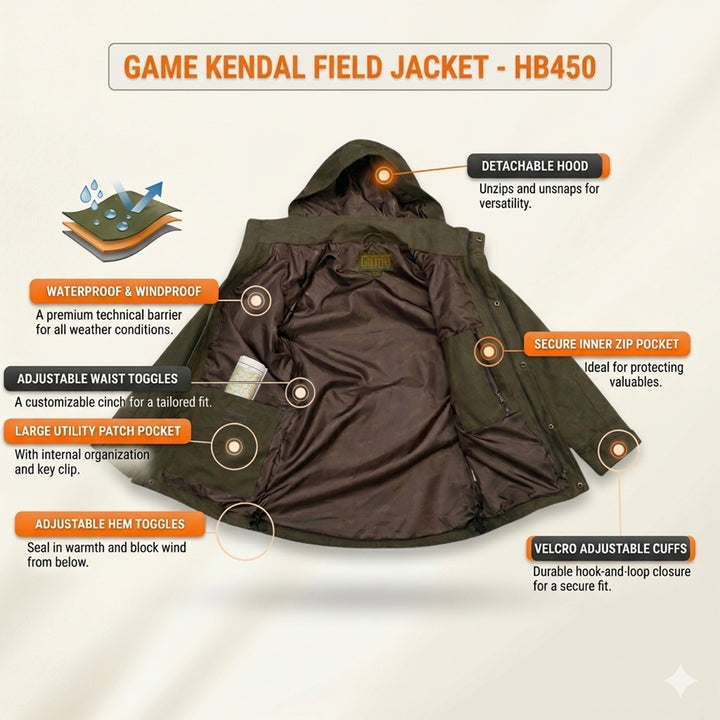 Game Mens Kendal Waterproof Jacket