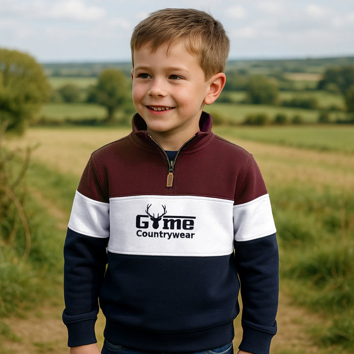 Game Kids GME05-K Unisex Half Zip Neck Country Pullover