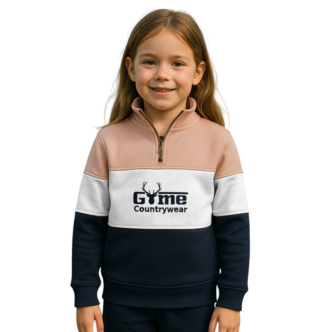 Game Kids GME05-K Unisex Half Zip Neck Country Pullover