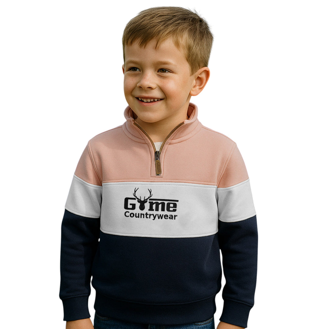 Game Kids GME05-K Unisex Half Zip Neck Country Pullover