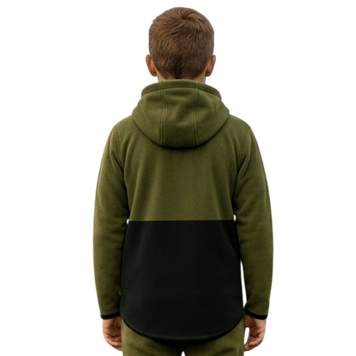 Game Kids Alpine Fleece Smock | 1/4 Zip Hooded Pullover
