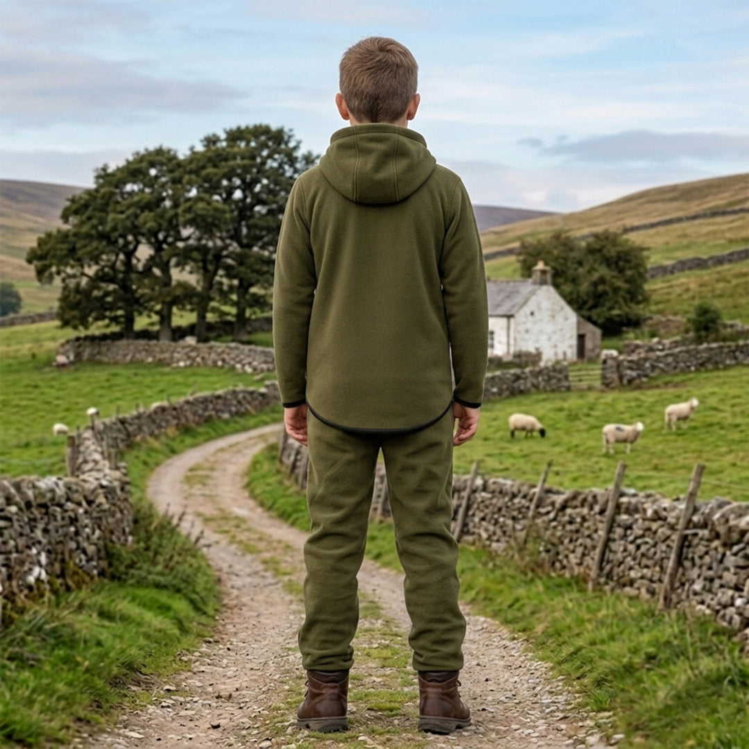 Game Kids Alpine Fleece Smock | 1/4 Zip Hooded Pullover