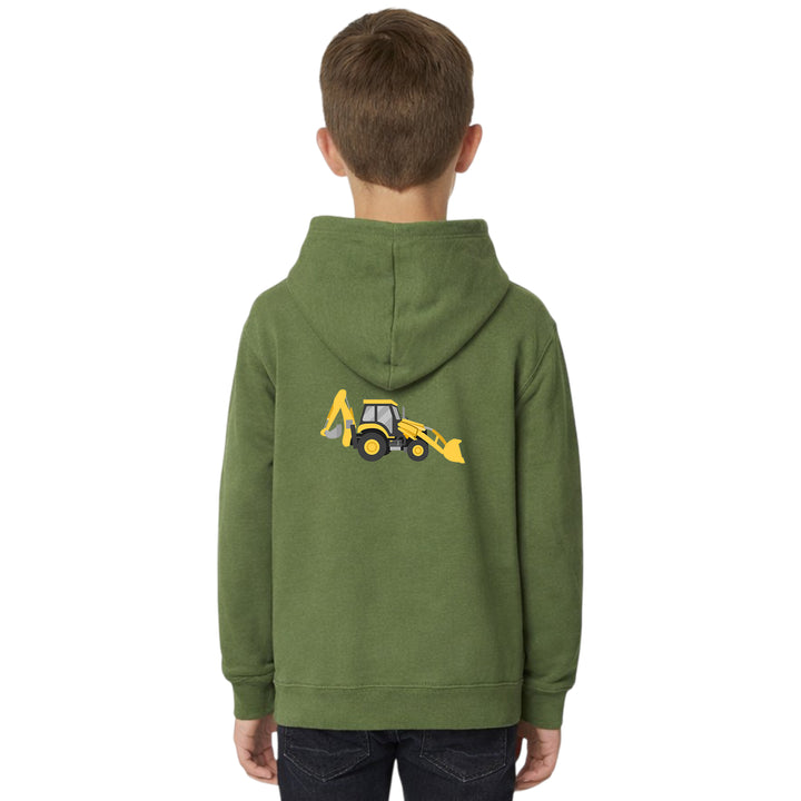 Unisex Kids Hoodie with Digger Embroidery – Country Life