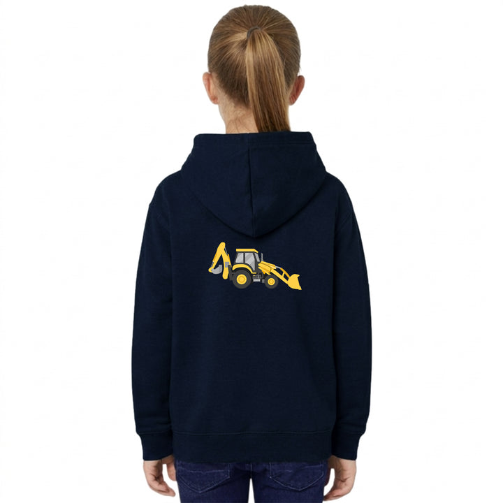 Unisex Kids Hoodie with Digger Embroidery – Country Life