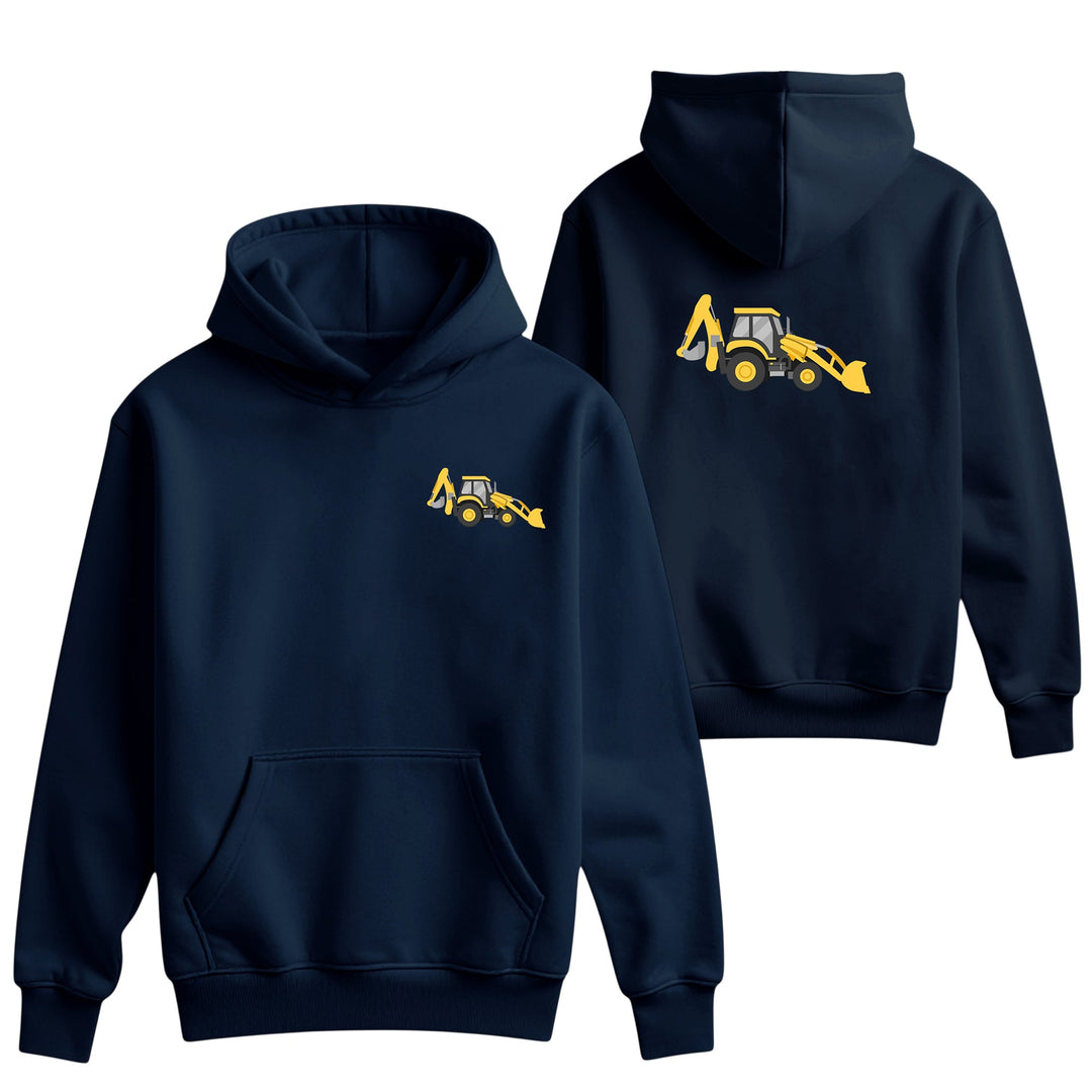 Unisex Kids Hoodie with Digger Embroidery – Country Life