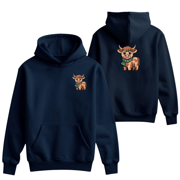 Unisex Kids Hoodie with Highland Cow Embroidery – Country Life
