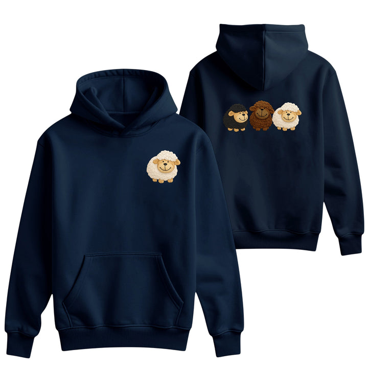 Unisex Kids Hoodie with Sheep Embroidery – Country Life