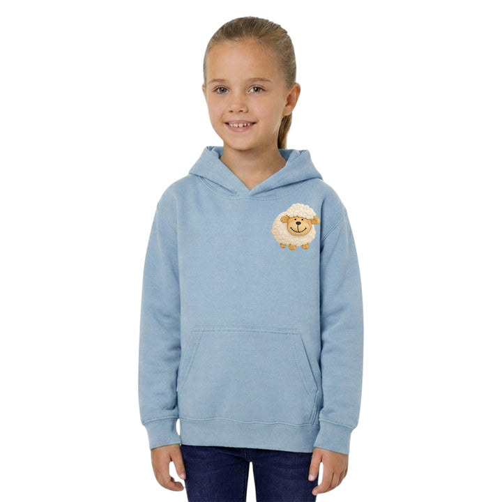 Unisex Kids Hoodie with Sheep Embroidery – Country Life