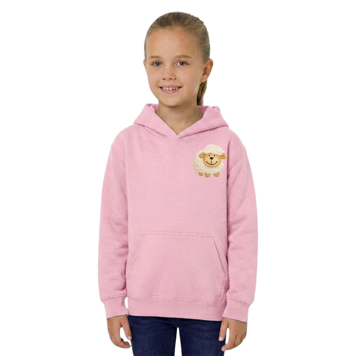 Unisex Kids Hoodie with Sheep Embroidery – Country Life