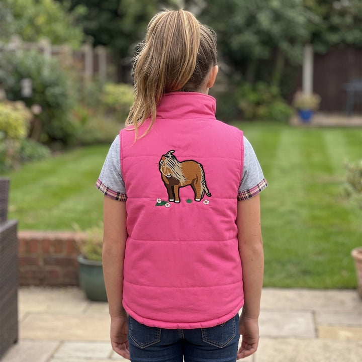 Kids Embroidered Padded Gilet