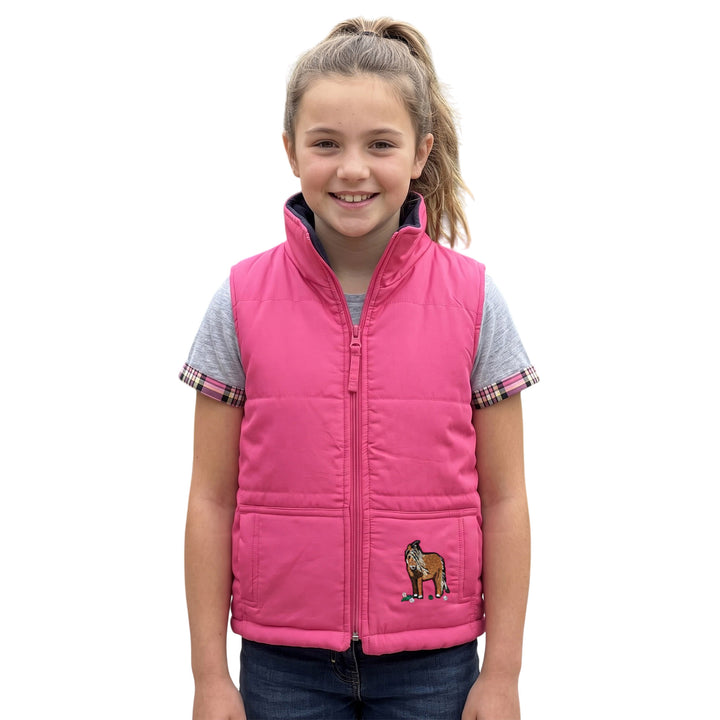 Kids Embroidered Padded Gilet