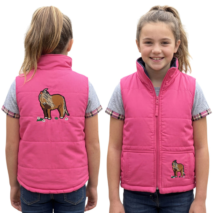 Kids Embroidered Padded Gilet