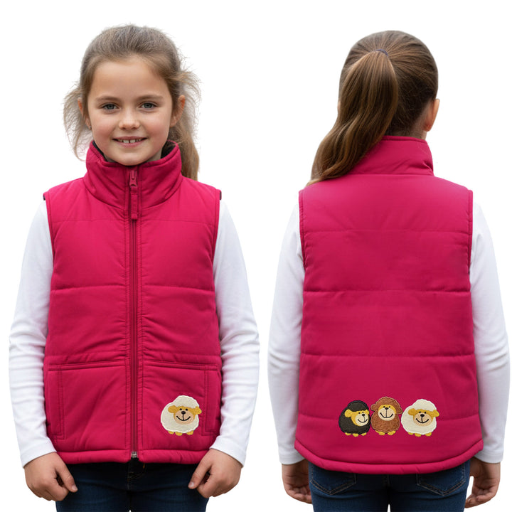 Kids Embroidered Padded Gilet