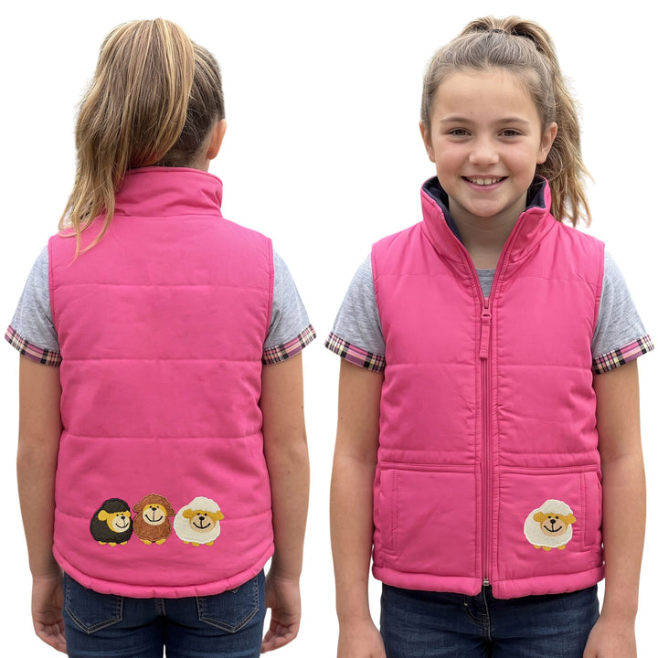 Kids Embroidered Padded Gilet